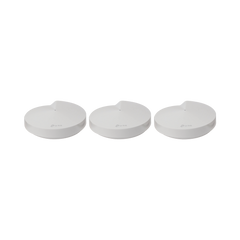 Kit 3 Routers Inalámbricos MESH Interior para Hogar / Doble Banda Wi-Fi 5 AC1300 Mbps / 2 Puerto Gigabit WAN/LAN / 4 Antenas Internas / Administración Mediante la App Deco (iOS, Android) / Protección HomeCare