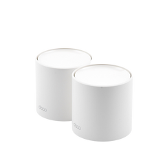 Kit 2 Routers Inalámbricos MESH Interior para Hogar / Doble Banda Wi-Fi 6 AX1800 Mbps / 2 Puerto Gigabit WAN/LAN / 2 Antenas Internas / Administración Mediante la App Deco (iOS, Android) / Protección HomeShield