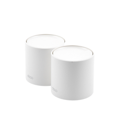 Kit 2 Routers Inalámbricos MESH Interior para Hogar / Doble Banda Wi-Fi 6 AX1800 Mbps / 2 Puerto Gigabit WAN/LAN / 2 Antenas Internas / Administración Mediante la App Deco (iOS, Android) / Protección HomeShield