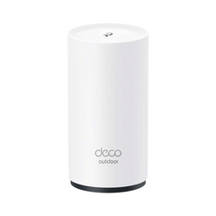 Router Inalámbrico MESH Exterior para Hogar / Doble Banda Wi-Fi 6 AX3000 Mbps / 2 Puerto Gigabit WAN/LAN / Puertos PoE 802.3 af/at Entrada / 2 Antenas Internas / Protección IP65 / Administración Mediante la App Deco (iOS, Android)