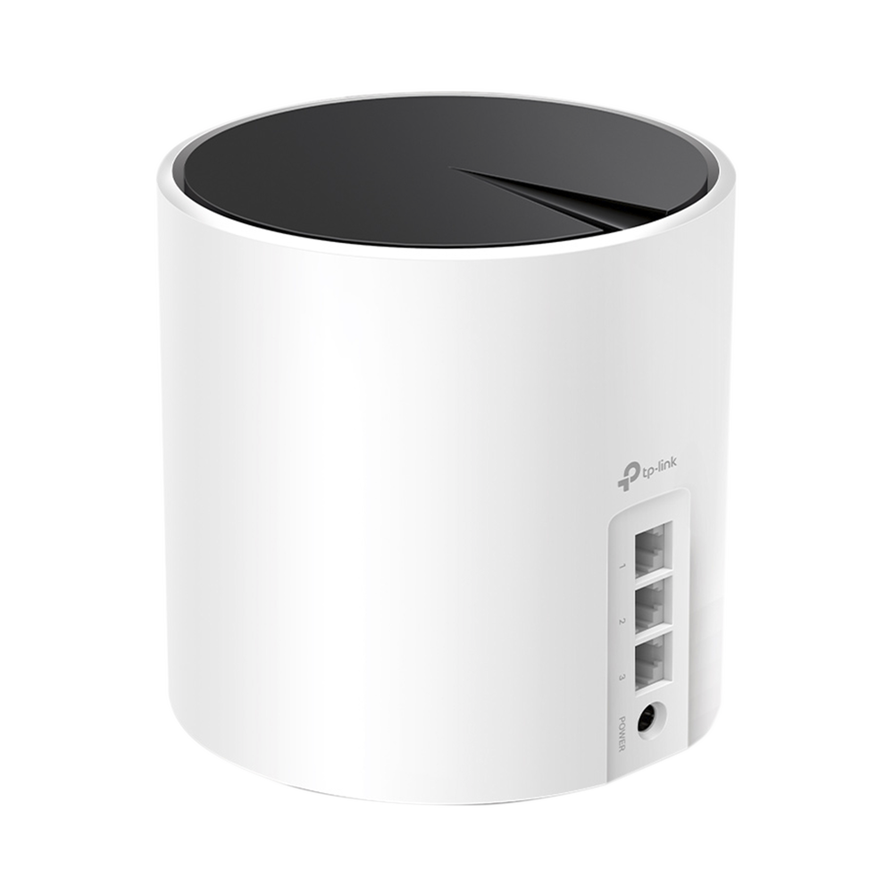 Router Inalámbrico MESH Interior para Hogar / Doble Banda Wi-Fi 6 AX3000 Mbps / 3 Puerto Gigabit WAN/LAN / 2 Antenas Internas / Administración Mediante la App Deco (iOS, Android) / Protección HomeShield