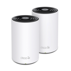 Kit 2 Routers Inalámbricos MESH Interior para Hogar / Doble Banda Wi-Fi 6E AX5400 Mbps / 3 Puerto Gigabit WAN/LAN / 4 Antenas Internas / Administración Mediante la App Deco (iOS, Android) / Protección HomeShield