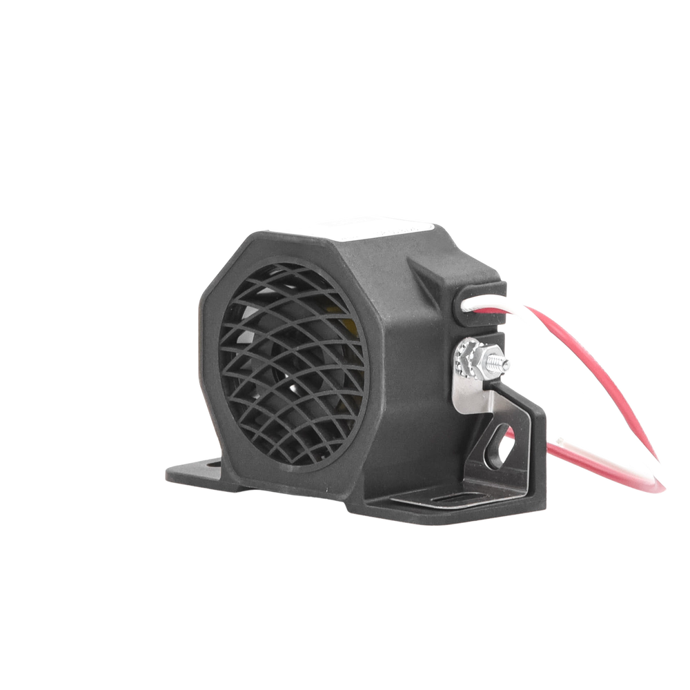 Alarma de reversa y doble tono, 12-24 Vcc, 102 dBA