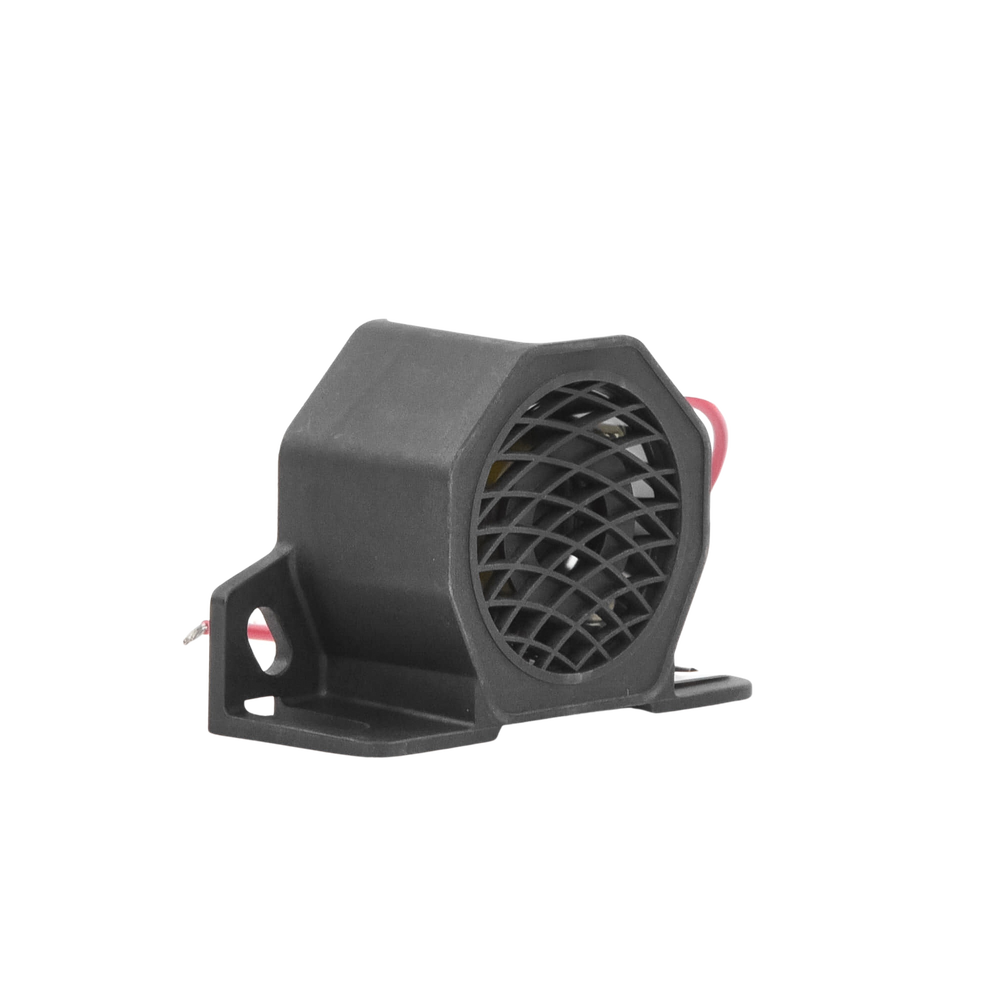 Alarma de reversa y doble tono, 12-24 Vcc, 102 dBA