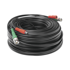 Cable coaxial ( BNC RG59 ) + Alimentación / SIAMÉS / 30 Metros / 100 % COBRE / Para Cámaras 4K  / Uso interior y exterior