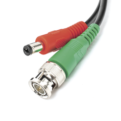 Cable coaxial ( BNC RG59 ) + Alimentación / SIAMÉS / 5 Metros / 100 % COBRE / Para Cámaras 4K  / Uso interior y exterior