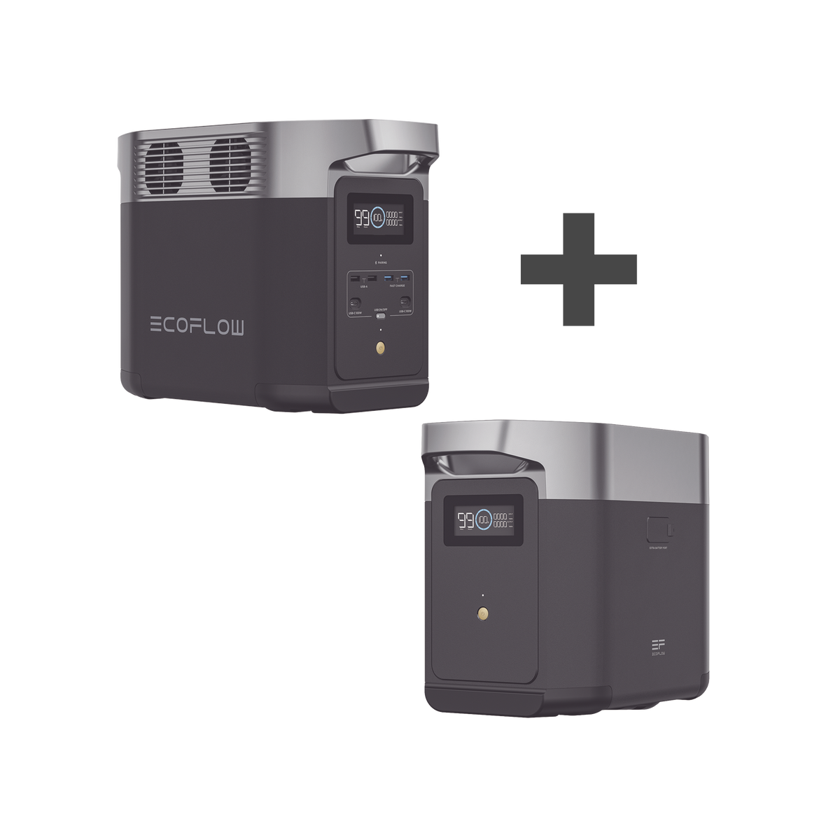 Kit de Estación de Energía Portátil 1024Wh + Batería Externa 1024Wh (2048Wh Totales)
