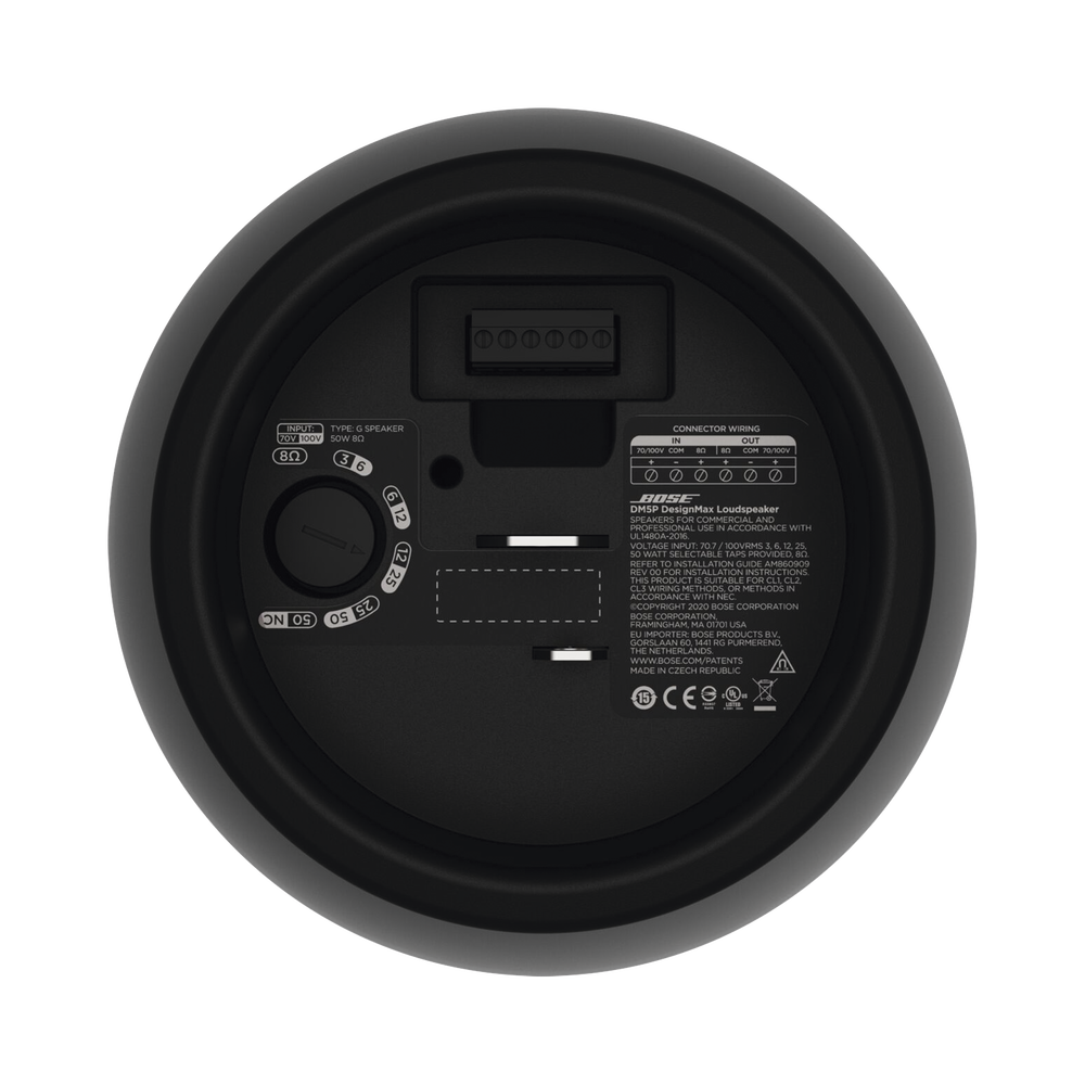 Par de Altavoz colgante | DesignMax | 5in | 8ohms | 70/100V | Negro