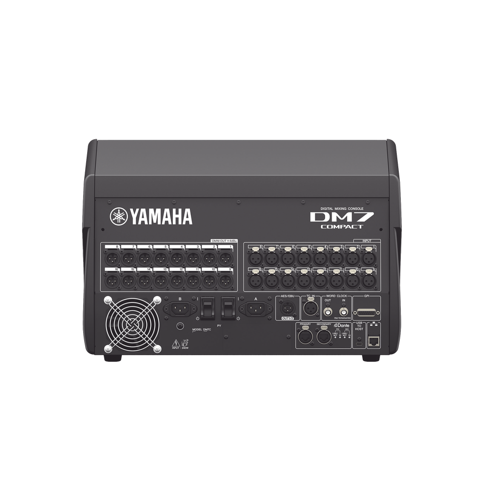 CONSOLA DE MEZCLA DIGITAL DE AUDIO 72 CANALES 48 MEZCLAS C/ DANTE I/O (DM7 COMPACT)