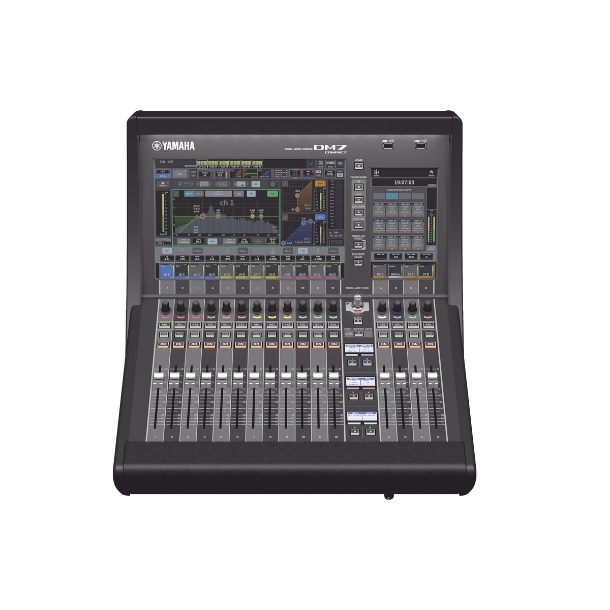 CONSOLA DE MEZCLA DIGITAL DE AUDIO 72 CANALES 48 MEZCLAS C/ DANTE I/O (DM7 COMPACT)