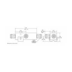 SEPARADOR 30dB (1000:1) Tap 350-5930MHz 500W -161dBc 4.3-10 IP67 .