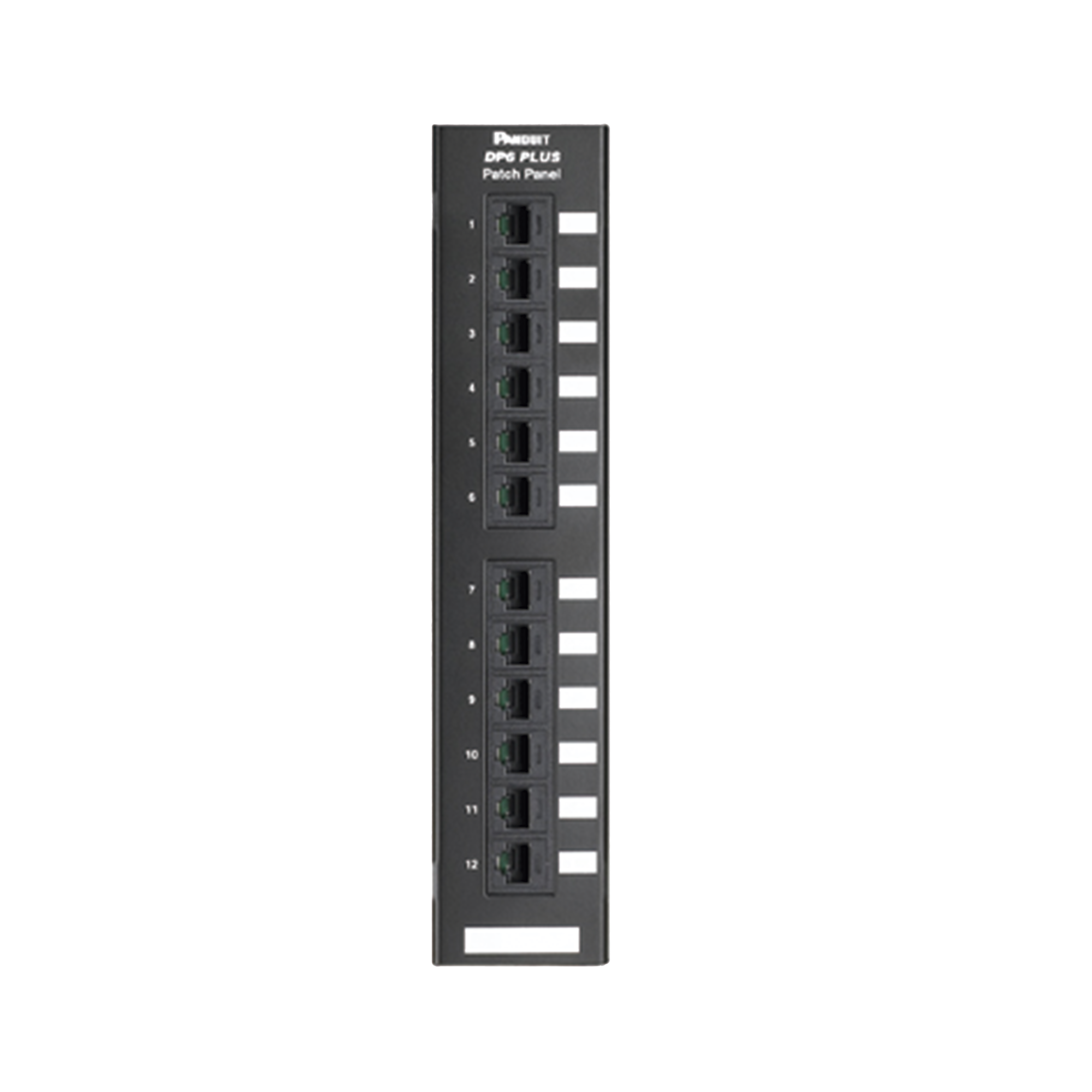 Panel de Parcheo de Impacto 110, Categoría 6, Montaje en Pared Usando Accesorio Wb89d, de 12 Puertos