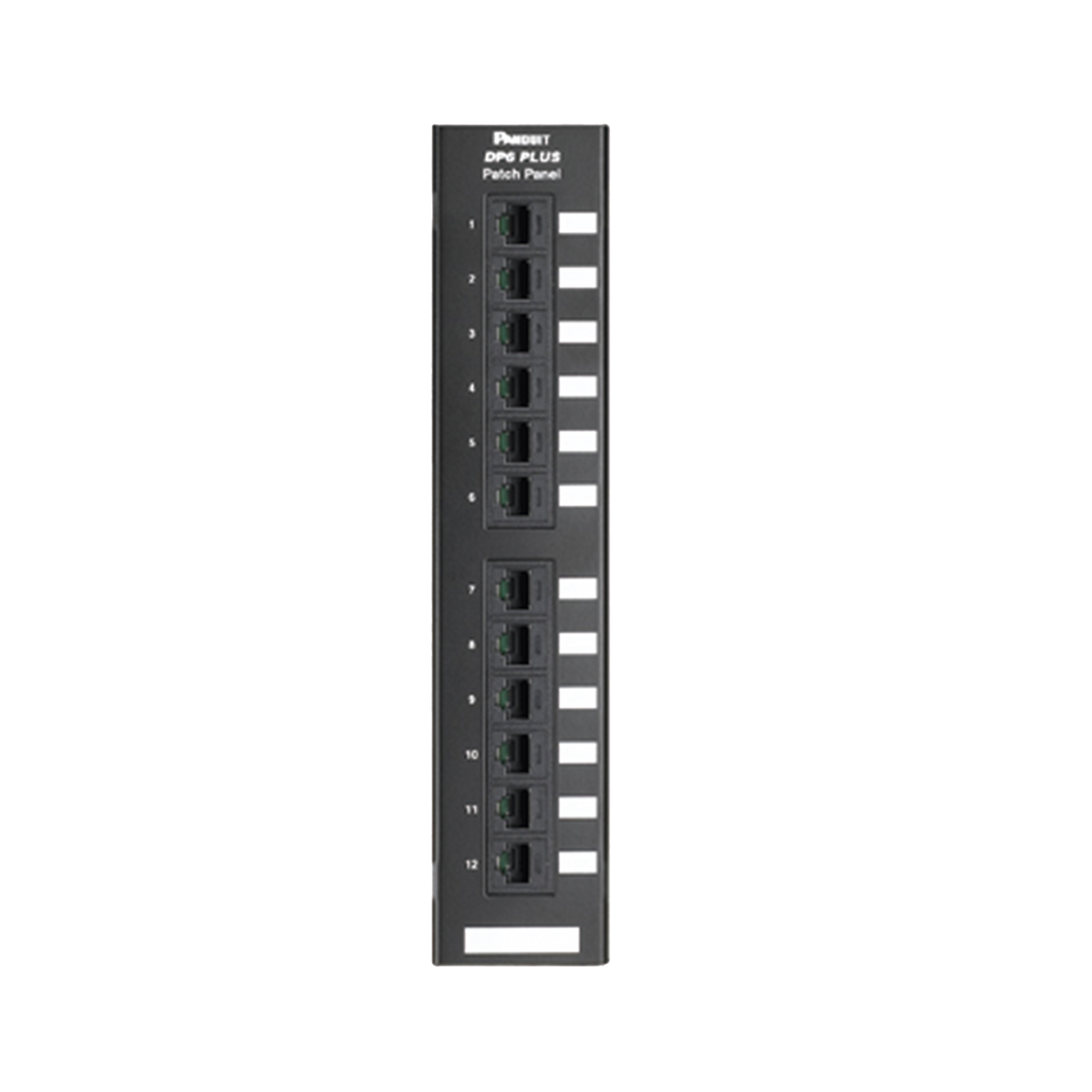 Panel de Parcheo de Impacto 110, Categoría 6, Montaje en Pared Usando Accesorio Wb89d, de 12 Puertos