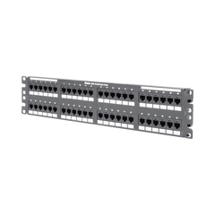 Panel de Parcheo de Impacto (110), Plano, Categoría 6, de 48 Puertos, 2UR