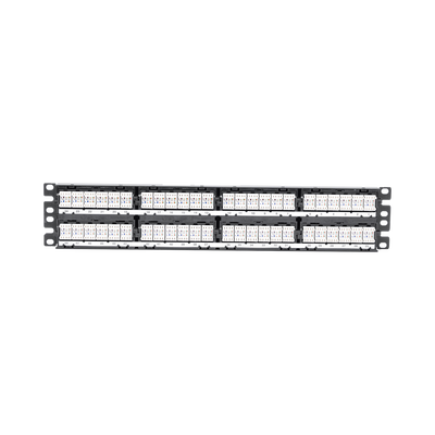 Panel de Parcheo de Impacto (110), Plano, Categoría 6A, de 48 Puertos, 2UR