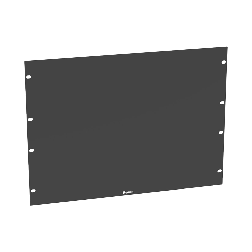 Tapa Ciega Para Rack Estándar de 19in, Plano, de Acero, 8UR, Color Negro