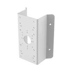 Montaje de Esquina para PTZ TURBOHD o IP / Uso en Exterior / Material de Acero de Carbono / Color Blanco