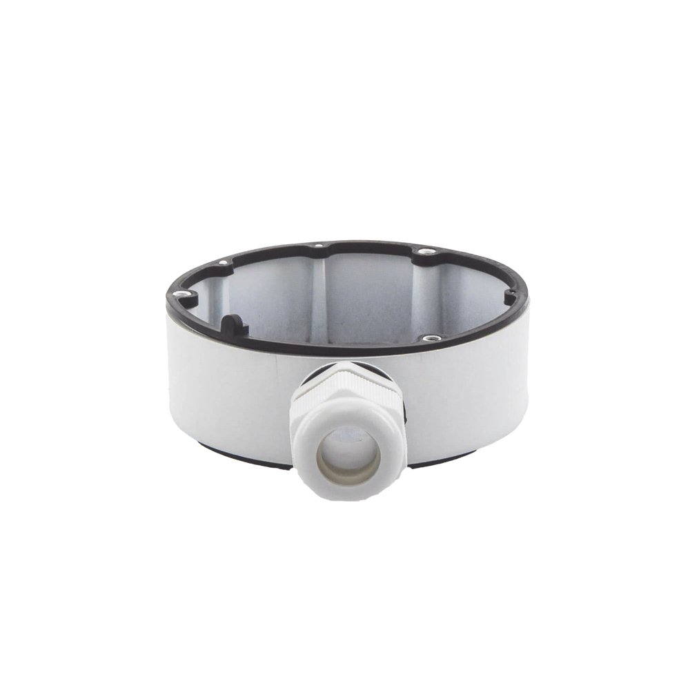 Caja de Conexiones de Exterior para Cámaras Tipo Mini Domo / IP66 / Color Blanco