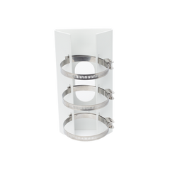 Montaje Vertical para Poste / Material de Acero Inoxidable