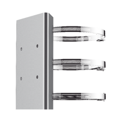Montaje de Poste para PTZ / Acero Inoxidable / Compatible con PTZ HIKVISION