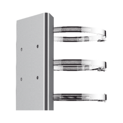 Montaje de Poste para PTZ / Acero Inoxidable / Compatible con PTZ HIKVISION