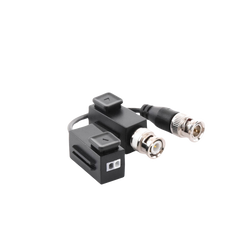 Kit de Transceptor (Balluns) TURBOHD con Boton Push / Hasta 8 MP (4K) / 100% Cobre / Soporta HD-TVI / AHD / CVI / CVBS / Audio por Coaxitron / Datos para Menu de Configurar de Cámaras