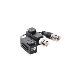 Kit de Transceptor (Balluns) TURBOHD con Boton Push / Hasta 8 MP (4K) / 100% Cobre / Soporta HD-TVI / AHD / CVI / CVBS / Audio por Coaxitron / Datos para Menu de Configurar de Cámaras