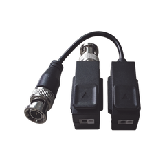 Kit de Transceptor (Balluns) TURBOHD con Boton Push / Hasta 8 MP (4K) / 100% Cobre / Soporta HD-TVI / AHD / CVI / CVBS / Audio por Coaxitron / Datos para Menu de Configurar de Cámaras