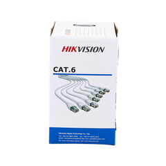 Bobina de Cable de 305 m (1000 ft) Cat 6 / 100% Cobre / Color Blanco / Uso en Interior / PVC