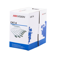 Bobina de Cable de 305 Metros (1000 Pies) Cat 6 / 100% Cobre / Color Blanco / Uso en Interior / PVC