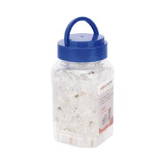 Bote con 100 Piezas de Plug Modular RJ45 / Cat 6 / Chapado en Oro a 30 Micras / Sin Blindaje / Facil Instalación / Uso Interior / Soporta Norma TIA-568B / Cumple con RoHS 2.0