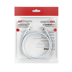 Cable de Parcheo (Patch Cord) / UTP / Cat. 6 (24 AWG) / 2 Metros (6.56 Pies) / Color Blanco/ Ideal para PoE+ / Interior