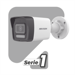 [Dual Light] Bala IP 2 Megapixel / Lente 2.8 mm / 30 mts IR + 30 mts Luz Blanca / Micrófono Integrado / ACUSENSE Lite / Exterior IP67 / H.265 / PoE  / Micro SD