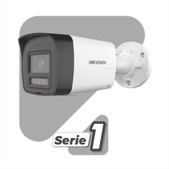 [PROTECCIÓN ACTIVA] Bala IP 4 Megapixel / Lente 2.8 mm / Dual Light (30 mts IR + 20 mts Luz Blanca)  / Audio de Dos Vías /  Luz Intermitente y Alerta de Audio / Micrófono Integrado / ACUSENSE Lite / Exterior IP67 / H.265 / PoE