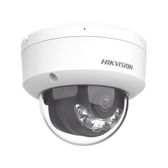 [Dual Light] Domo IP 2 Megapixel / Lente 2.8 mm / 30 mts IR + Luz Blanca / Micrófono Integrado / Antivandálico IK08 / ACUSENSE Lite / Exterior IP67 / H.265+/H.264+ / PoE / ONVIF (Profile S/T)
