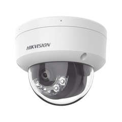 [Dual Light] Domo IP 2 Megapixel / Lente 2.8 mm / 30 mts IR + Luz Blanca / Micrófono Integrado / Antivandálico IK08 / ACUSENSE Lite / Exterior IP67 / H.265+/H.264+ / PoE / ONVIF (Profile S/T)