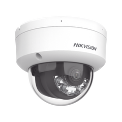 [Dual Light] Domo IP 2 Megapixel / Lente 2.8 mm / 30 mts IR + 30 mts Luz Blanca / Micrófono Integrado / Antivandálico IK08 / ACUSENSE Lite / Exterior IP67 / H.265 / PoE / ONVIF / Micro SD