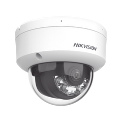 [Dual Light] Domo IP 2 Megapixel / Lente 2.8 mm / 30 mts IR + 30 mts Luz Blanca / Micrófono Integrado / Antivandálico IK08 / ACUSENSE Lite / Exterior IP67 / H.265 / PoE / ONVIF / Micro SD