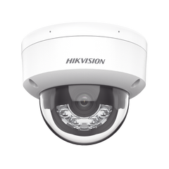 [Dual Light] Domo IP 2 Megapixel / Lente 2.8 mm / 30 mts IR + 30 mts Luz Blanca / Micrófono Integrado / Antivandálico IK08 / ACUSENSE Lite / Exterior IP67 / H.265 / PoE / ONVIF / Micro SD