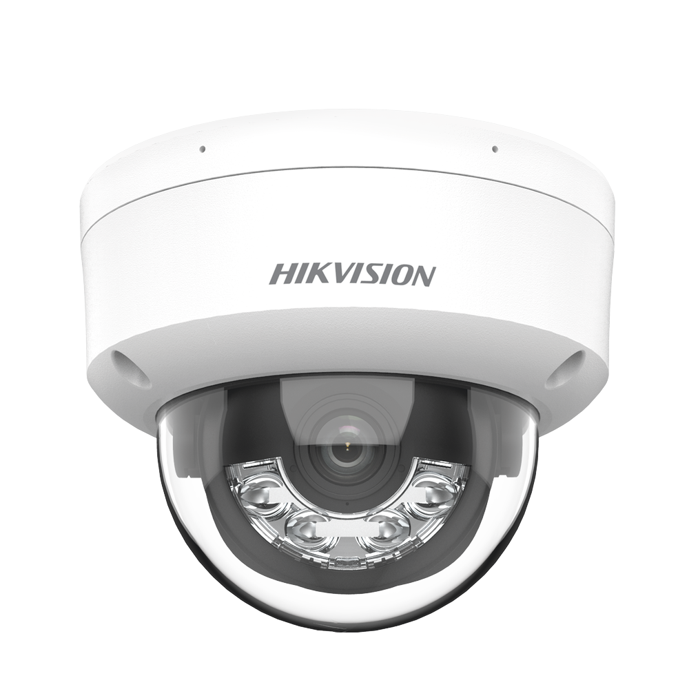 [Dual Light] Domo IP 6 Megapixel / Lente 2.8 mm / 30 mts IR + 30 mts Luz Blanca / Micrófono Integrado / Antivandálico IK08 / ACUSENSE Lite / Exterior IP67 / H.265 / PoE / ONVIF / Micro SD