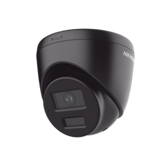 [Dual Light] Turret IP 4 Megapixel / Color Negro /  Lente 2.8 mm / 30 mts IR + 30 mts Luz Blanca / Micrófono Integrado / ACUSENSE Lite / Exterior IP67 / H.265 / PoE / ONVIF / Micro SD