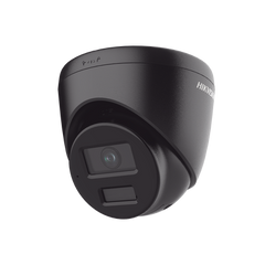 [Dual Light] Turret IP 4 Megapixel / Color Negro /  Lente 2.8 mm / 30 mts IR + 30 mts Luz Blanca / Micrófono Integrado / ACUSENSE Lite / Exterior IP67 / H.265 / PoE / ONVIF / Micro SD
