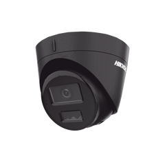 [Dual Light] Turret IP 4 Megapixel / Color Negro /  Lente 2.8 mm / 30 mts IR + 30 mts Luz Blanca / Micrófono Integrado / ACUSENSE Lite / Exterior IP67 / H.265 / PoE / ONVIF / Micro SD