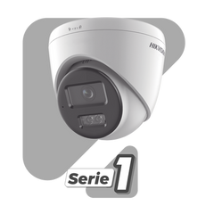 [Dual Light] Turret IP 8 Megapixel (4K) / Lente 2.8 mm / 30 mts IR + 30 mts Luz Blanca / Micrófono Integrado / ACUSENSE Lite / Exterior IP67 / H.265 / PoE / ONVIF / Micro SD