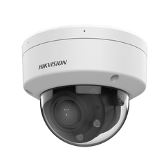Domo IP 4 Megapíxel / Lente Motorizado 2.8 a 12 mm / Dual Light (30 mts IR + 30 mts Luz Blanca) / Motion Detection 2.0 / Microfono Integrado / Exterior IP67 / IK08 / WDR 120 dB / PoE / Micro SD