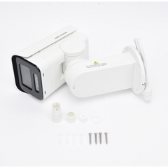 Bala IP PTZ 4 Megapixel / Lente Mot. 2.8 a 12 mm  / Luz IR 50 mts / WDR 120 dB  / PoE / IP66 / Microfono Integrado / Micro SD / Ultra Baja Iluminación