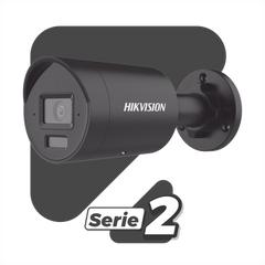 [Dual Light + 2 Micrófonos Integrados] Bala IP 4 Megapixel / Color Negro / Lente 2.8 mm / 40 mts Luz Blanca + 40 mts IR / ACUSENSE / Exterior IP67 / WDR 120 dB / PoE / ONVIF / Micro SD / Metal / ACUSEARCH