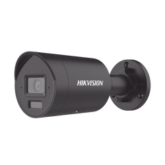 [Dual Light + 2 Micrófonos Integrados] Bala IP 4 Megapixel / Color Negro / Lente 2.8 mm / 40 mts Luz Blanca + 40 mts IR / ACUSENSE / Exterior IP67 / WDR 120 dB / PoE / ONVIF / Micro SD / Metal / ACUSEEK