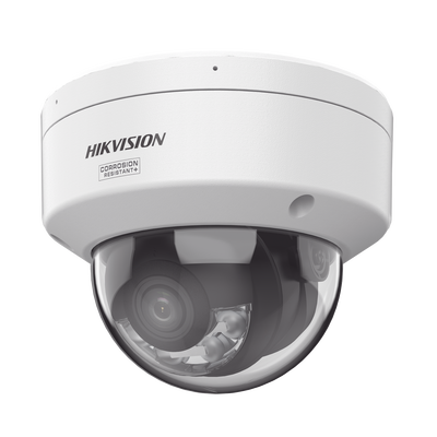 [Dual Light + ColorVu 3.0 + HikAI] Domo IP 6 Megapixel / Lente 2.8 mm / 30 mts IR + Luz Blanca / 2 Microfonos Integrados / Exterior IP67 / WDR 130 dB / ACUSENSE 3.0 / Metal / NEMA 4X / ACUSEARCH