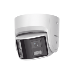 [FlexVu] [ PROTECCIÓN ACTIVA ] Turret IP Panorámica 4 Megapíxel / 2 Lentes 2.8 mm (180°) / Imagen a Color 24/7 (ColorVu) / PoE / WDR 130° / IP67 / ACUSENSE / Luz Estroboscópica y Alarma Audible / 30 mts Luz Blanca / Mic